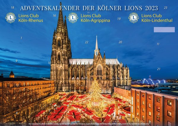 Adventskalender der Kölner Lions 2023 (Vorverkauf ab 1.7.23)